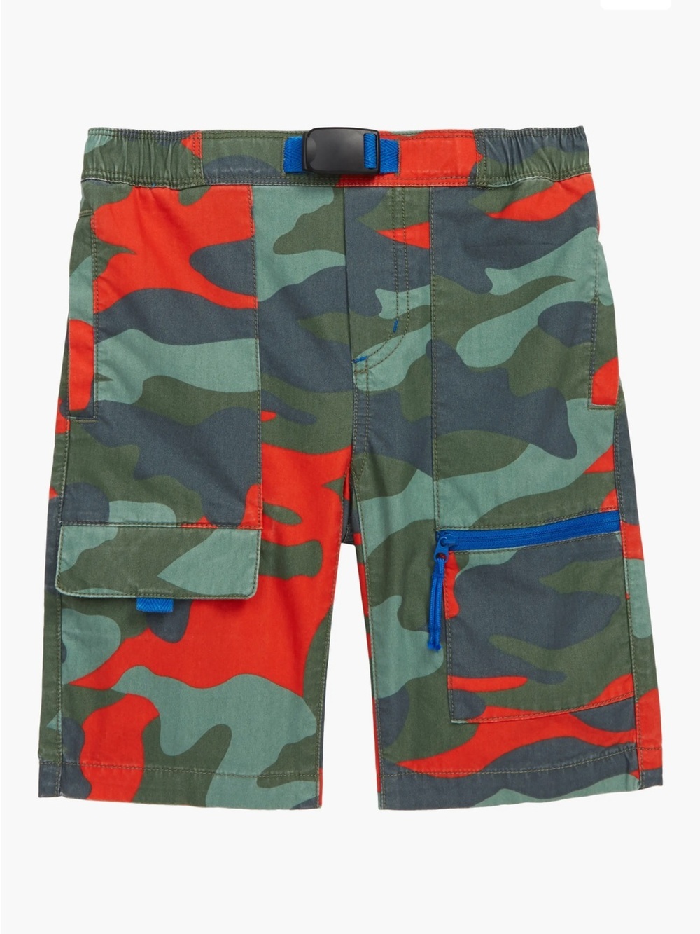 Mini Boden Camo Techno Shorts - 10Y